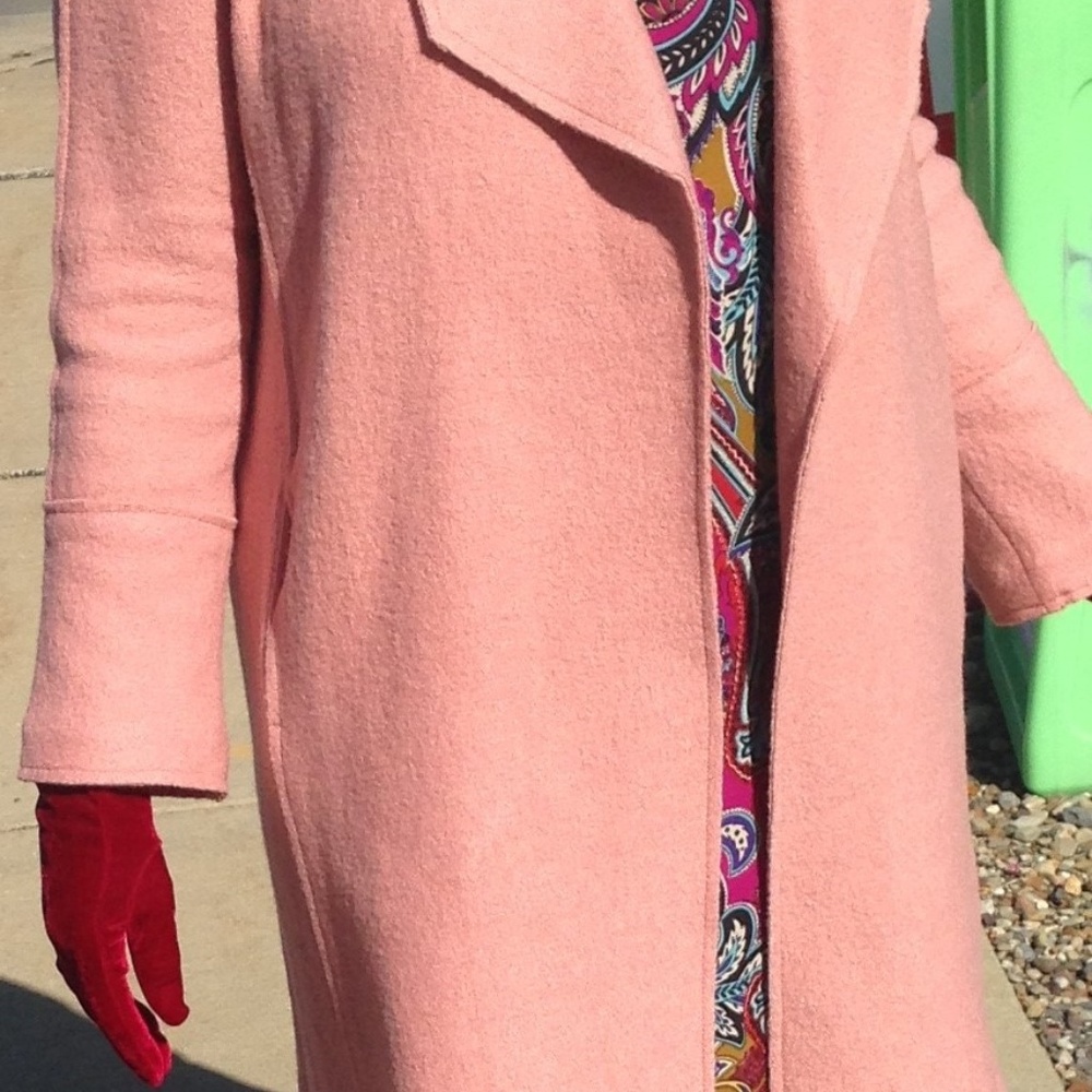 TAHARI Pink Wool Viscose Jacket